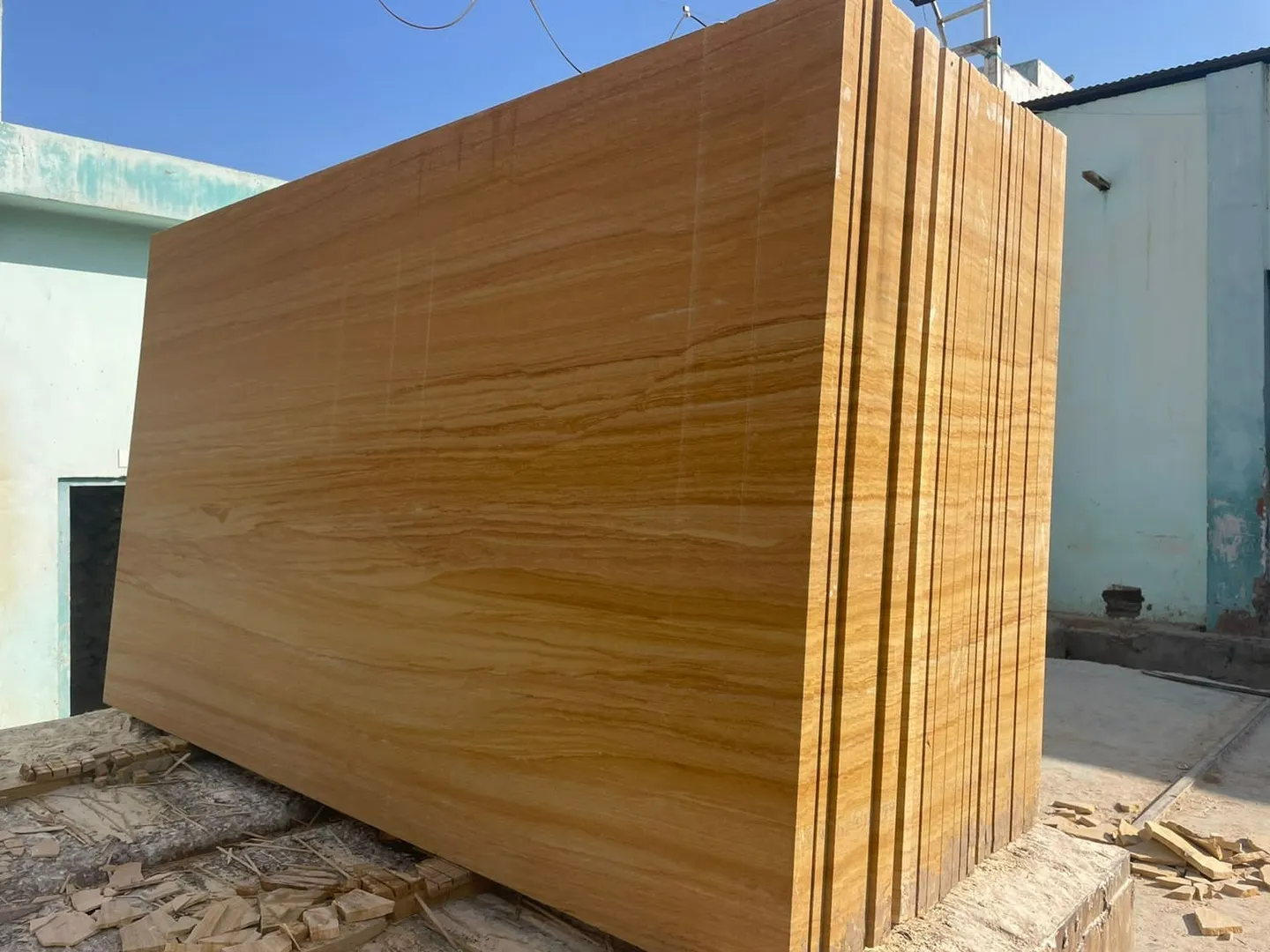 Teakwood Pattern Natural Sandstone Paving Slabs thumbnail 2